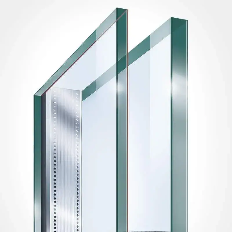 Double glazed insulated glass unit with sealed air cavity