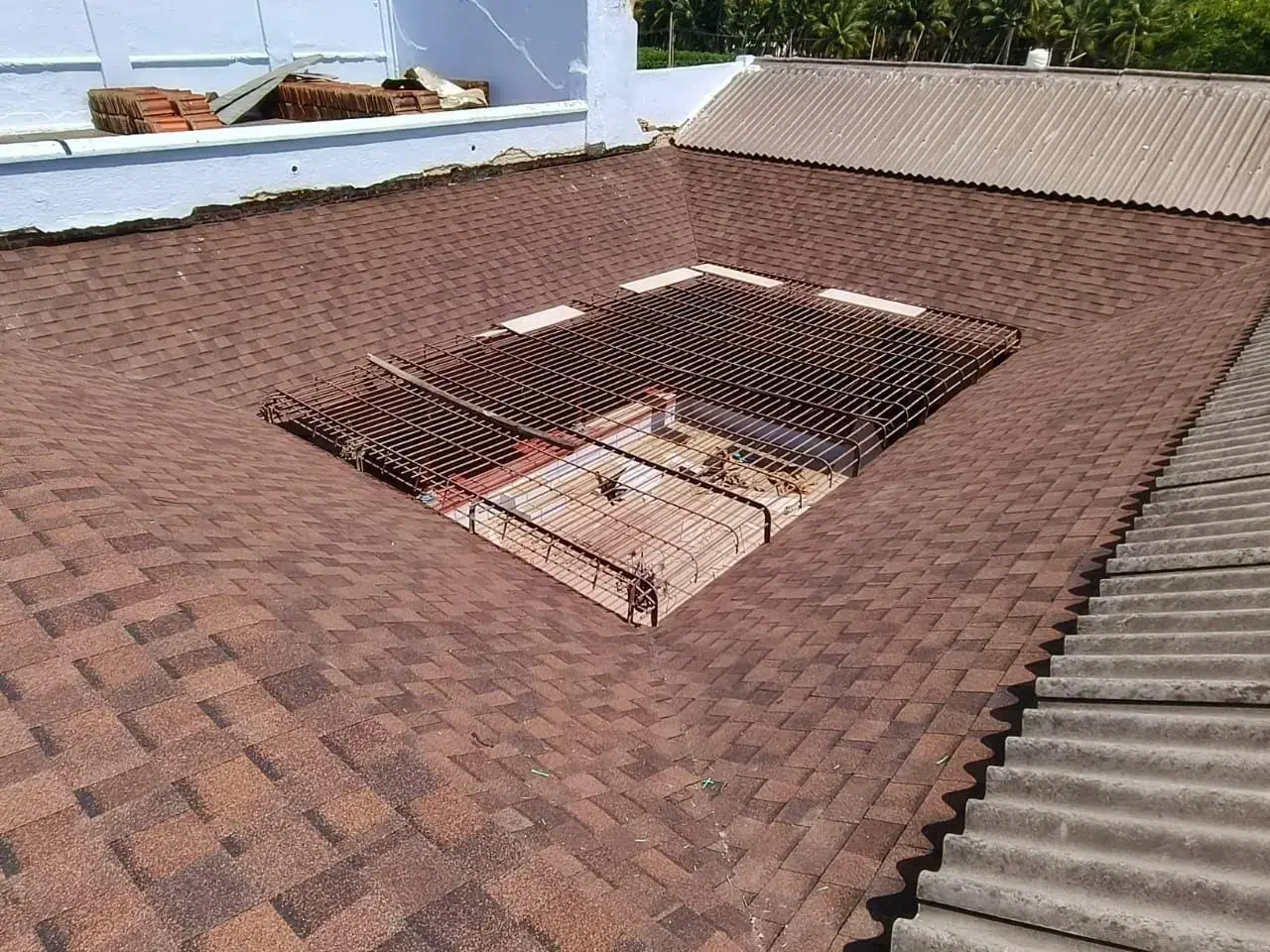 Saint Gobain roofing shingles installation in Chennai